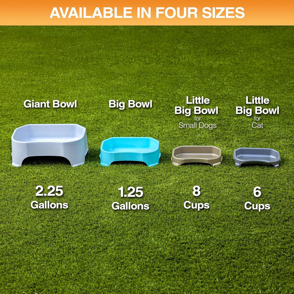 Giant Bowl - Extra Large Water Bowl for Dogs - Perfect for Outdoors (2.25 Gallon Capacity, 288 Oz) - Vanilla Bean.