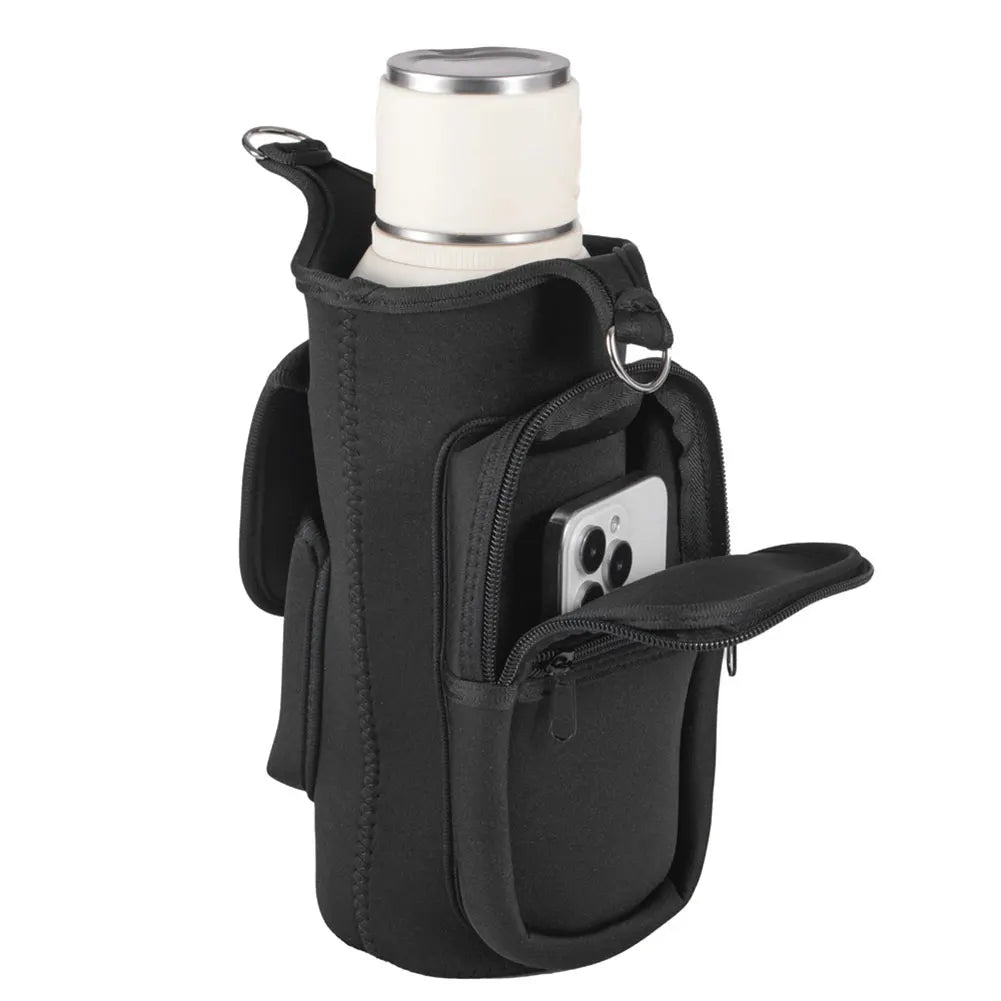 Magnetic Sling Bag with Shoulder Strap Crossbody Bag with Phone Pouch Bottle Sleeve Pouch Gym Accessories Organizer