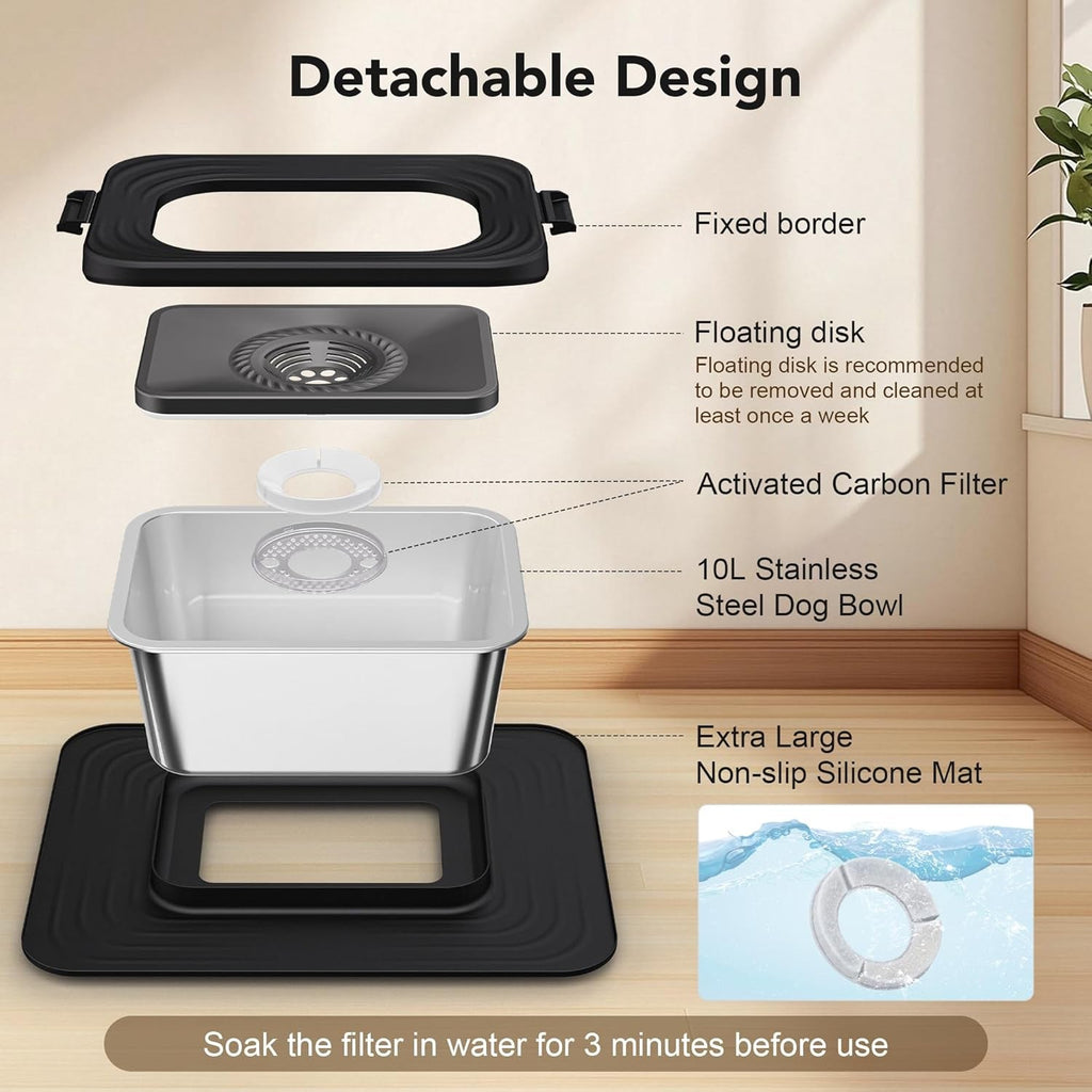 Stainless Steel Dog Water Bowl.