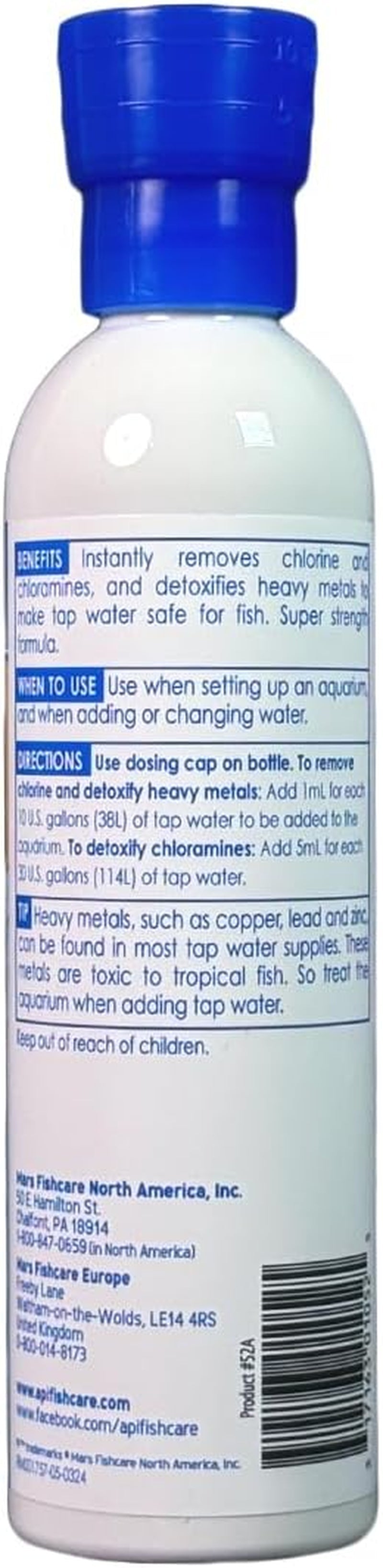 TAP Water Conditioner, Instantly Neutralizes Chlorine, Chloramines and Other Chemicals to Make Tap Water Safe for Fish, Highly Concentrated, Use When Adding or Changing Water and When Adding Fish.