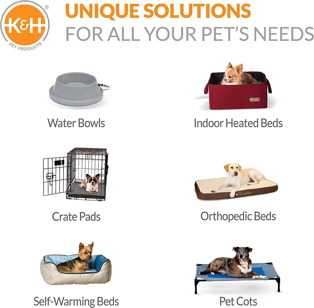 Original Bolster Pet Cot Outdoor Elevated Dog Bed with Removable Bolsters - Chocolate/Black Mesh, Large 30 X 42 X 7 Inches.