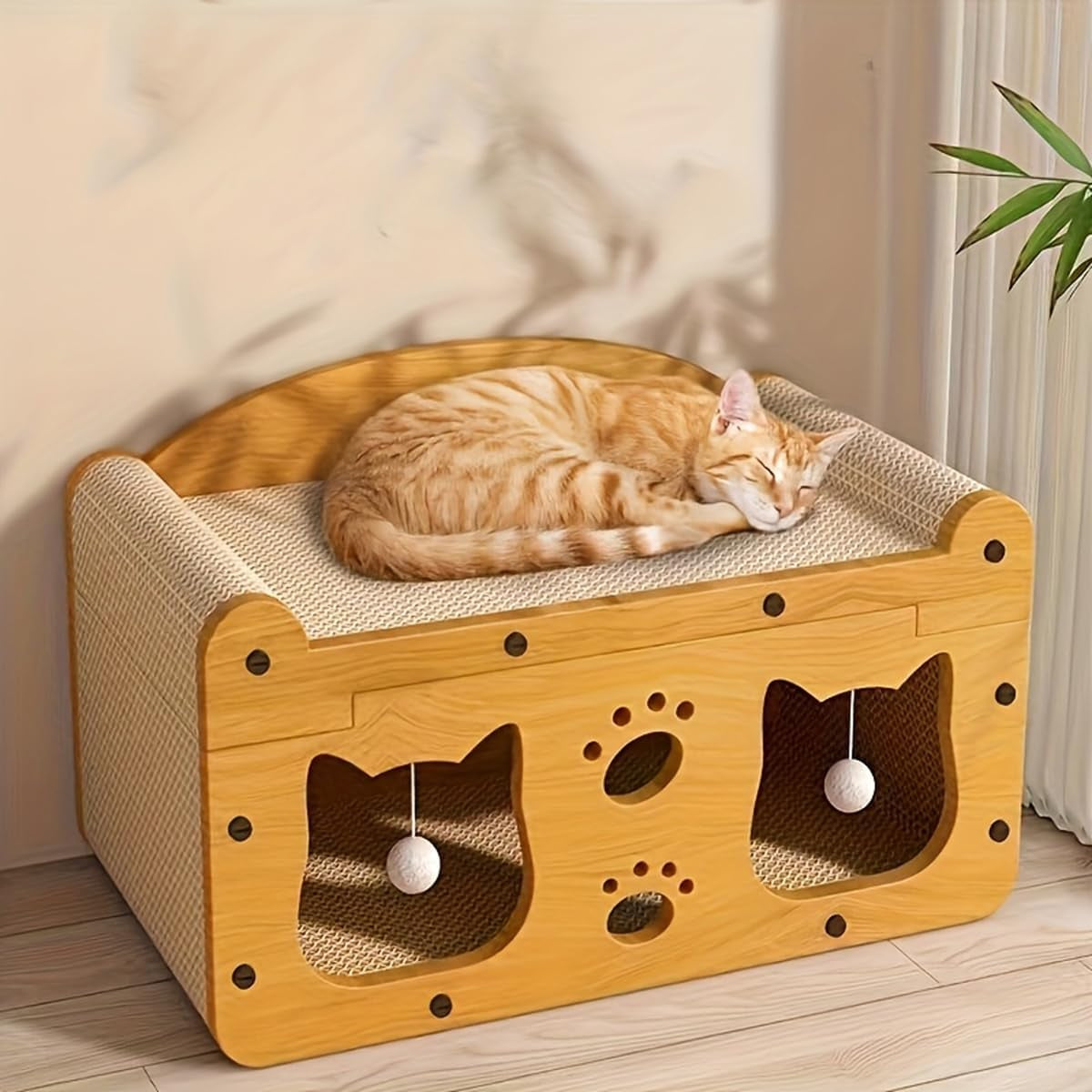 Cat Scratching Hideout Bed.
